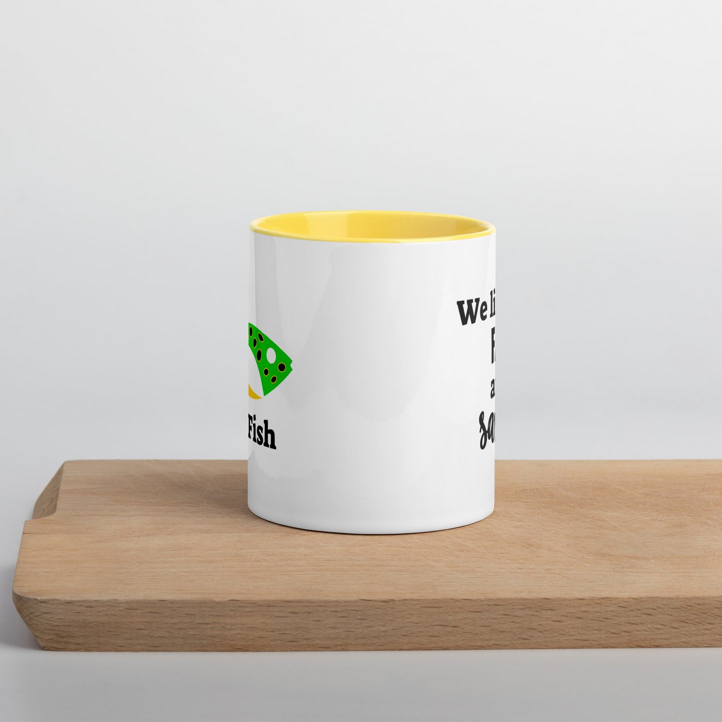 Spotted Congo Puffer Mug with Color Inside